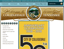 Tablet Screenshot of collegedaletn.gov